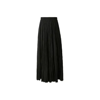 3COLOUR Casual Long Skirt Women's Classic Black