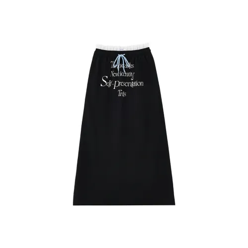 TURNTHETABLES Casual Long Skirt Women's Black