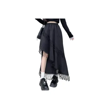 PAVEA Casual Long Skirts Women's Black