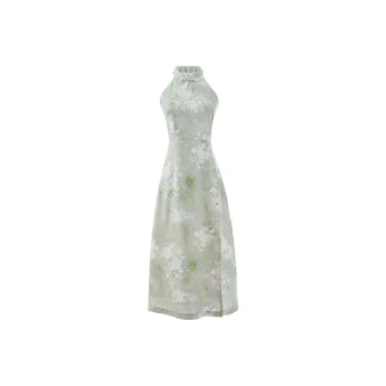 Blovelan Cheongsam Women's Ink Green