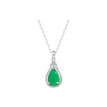 Shang Qianyi Natural Chalcedony Necklaces Women's