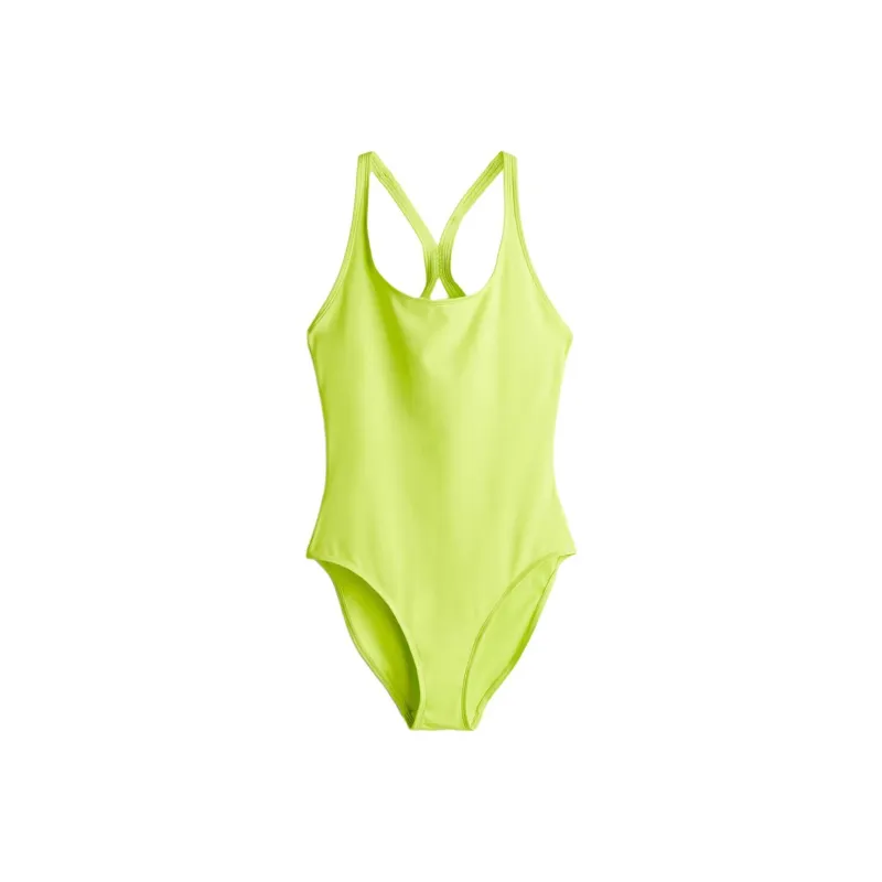 H&M One-piece Swimsuit Women's Neon Green-0