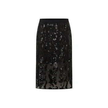 MOCO Casual Long Skirts Women's Black