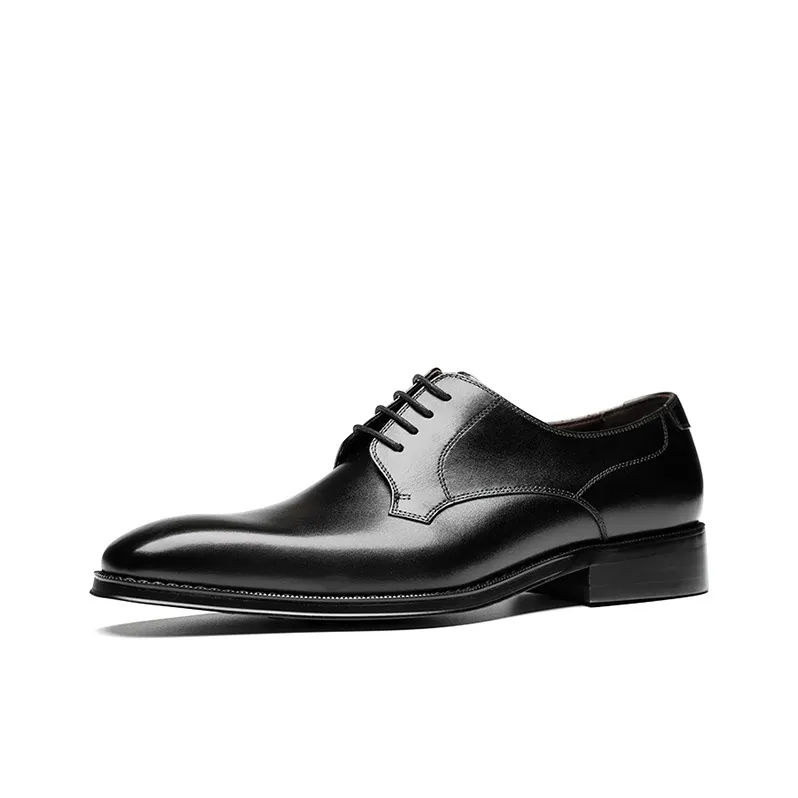 Bansley Dress Shoes Men Low Top Black-1