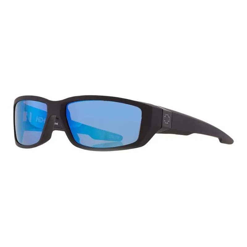 SPY Propionate Ester Rectangular Sunglasses Unisex Black-0