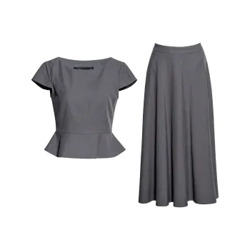 ROEYSHOUSE Skirt Set Women's Gray