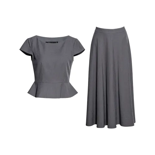 ROEYSHOUSE Skirt Set Women's Gray