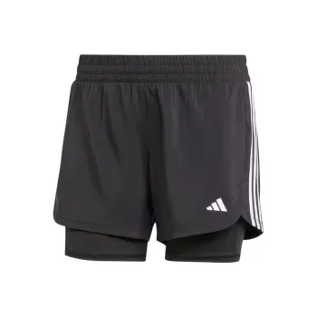 Adidas PACER 3 STRIPES TRAINING WOVEN SHORTS Sports Shorts Women's Black