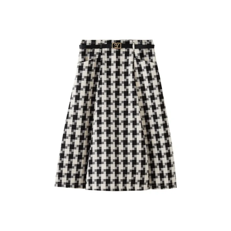 SHUIYUNJIAN Casual Long Skirt Women's-0