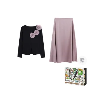 ZVJH Two Piece Skirt Sets Women's