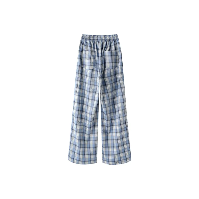 LAMLICKA Casual Pants Unisex Blue-1