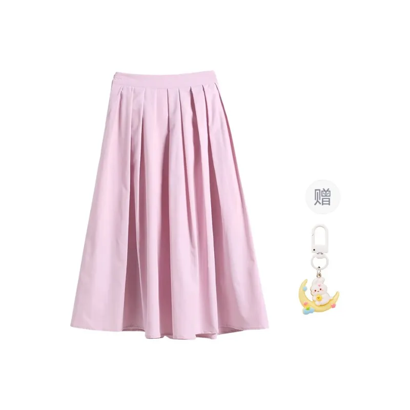 Princess Berdele Casual Long Skirt Women's Pink+Giveaway-0