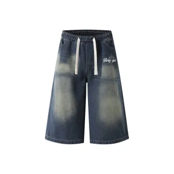 Ice flying Denim Shorts Unisex