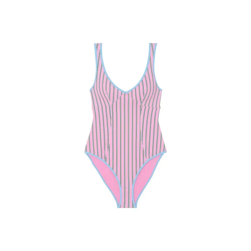 Victoria's Secret PINK By Frankies Bikinis Priscilla One-Piece Swimsuit / EH One-piece Swimsuit Women's Pink-0