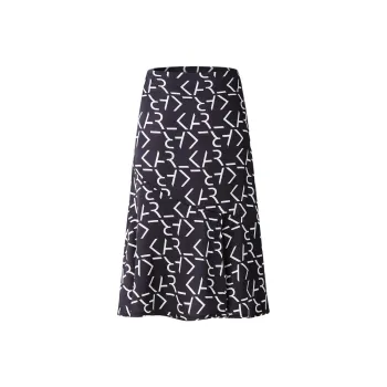 KARL LAGERFELD Casual Long Skirt Women's Black