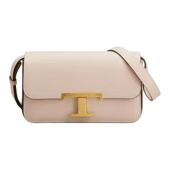 TOD'S T Timeless Calfskin Crossbody Bag Mini Women's Pink