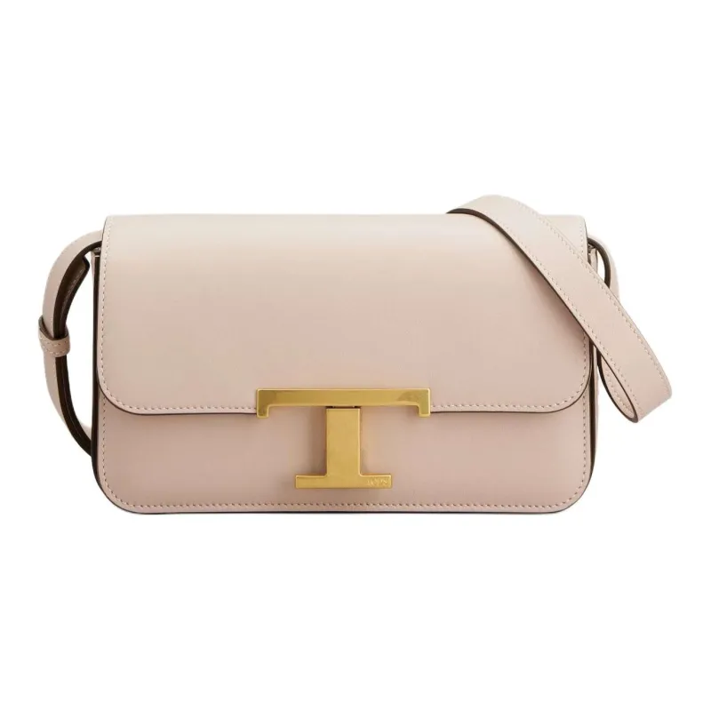 TOD'S T Timeless Calfskin Crossbody Bag Mini Women's Pink-0