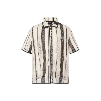 ROCAWEAR Shirts Unisex Black Apricot Stripes