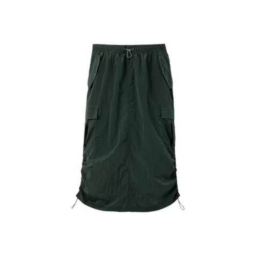 UGG SS25 Casual Long Skirts Women's Forest Green