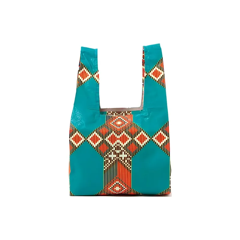 Beams Kanga Cotton One Shoulder Handbags Women's Fuchsia/Turquoise-7