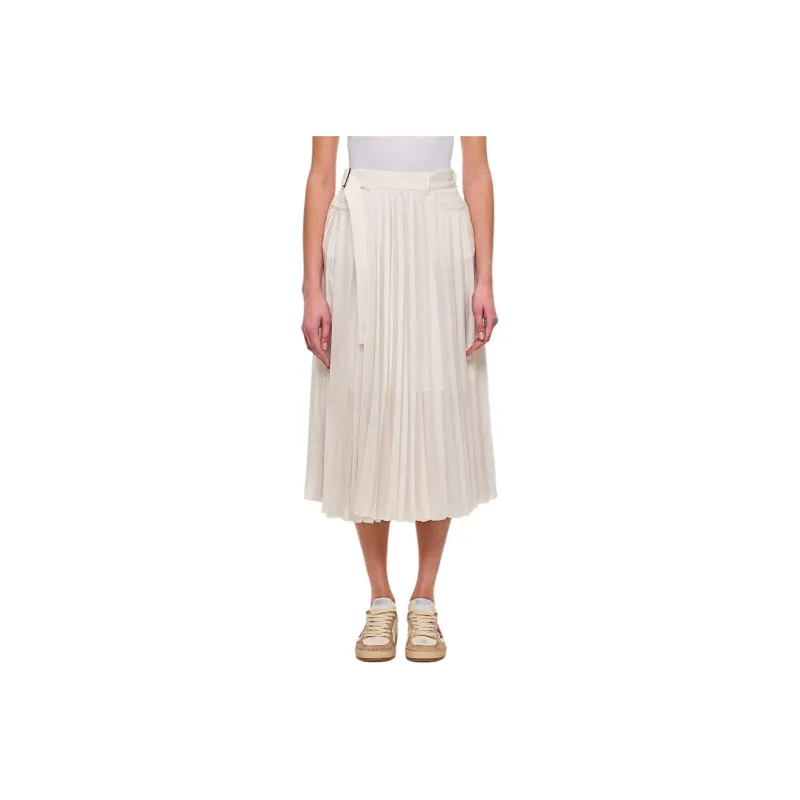 Sacai Pleated Midi Skirt-0