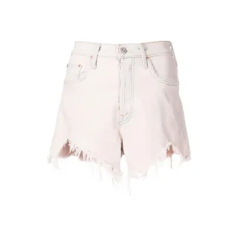 MOTHER Tomcat Frayed Denim Shorts