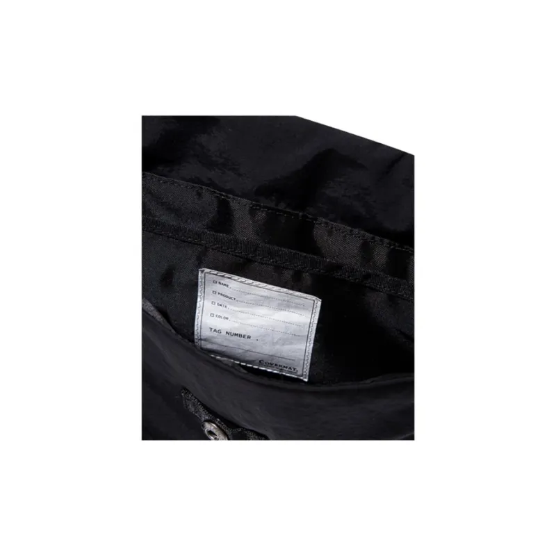 COVERNAT Nylon Shoulder Bag, Crossbody Bag Unisex Black-2