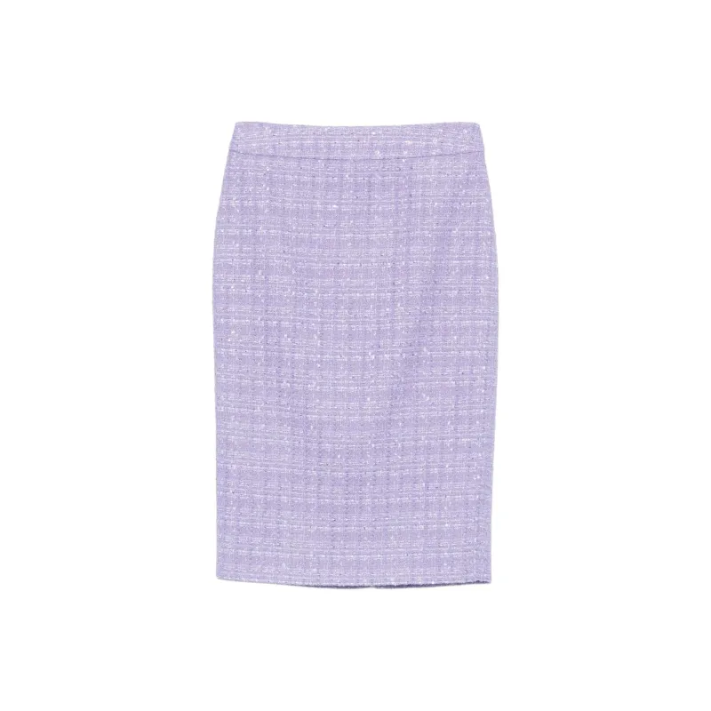 EMPORIO ARMANI Tweed Midi Skirt-0