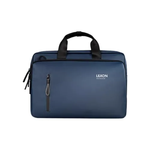 LEXON POLYNETTE Water Repellent Fabric Laptop Bag Men's Black/Blue