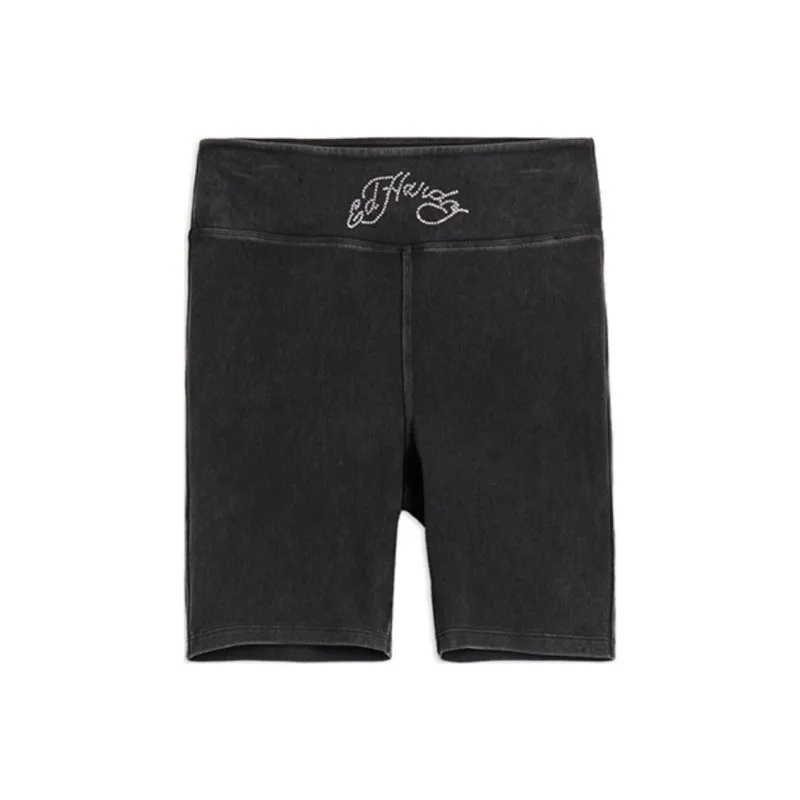 Ed Hardy SS24 Denim Shorts Women's Black-0