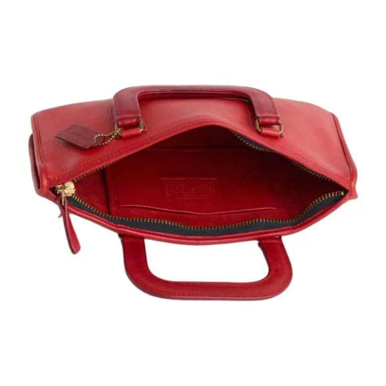 COACH Vintage Clutch Handbag Tubas Women's Red-2
