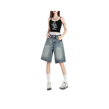 ZNZX Denim Shorts Women's Vintage Blue