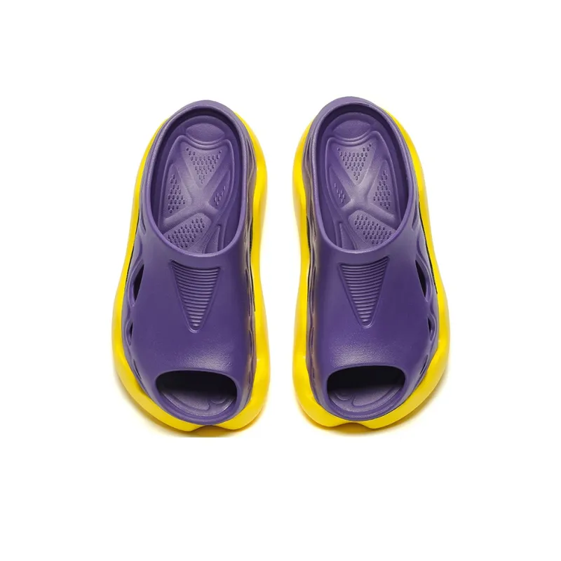 Cool Mamba Series EVA Cut Out Slip Resistant Massage Cushioning Slide Slippers Men's Lakers Purple-3