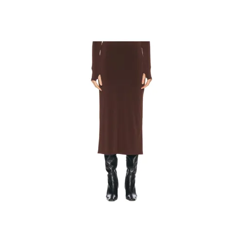 Sandy Liang Casual Long Skirt Women's Dark Brown