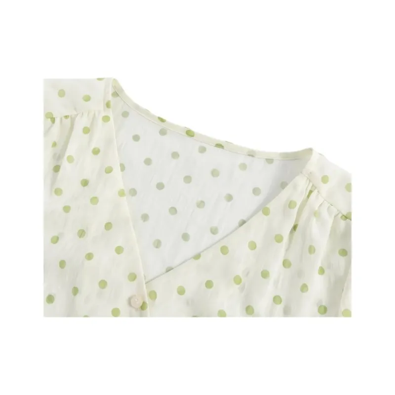 Fragment Shirt Women's Green White-0