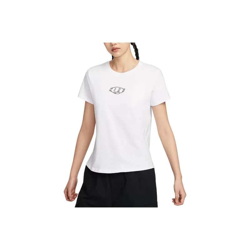 Nike Sportswear Club SS25 T Shirt Women's White-0