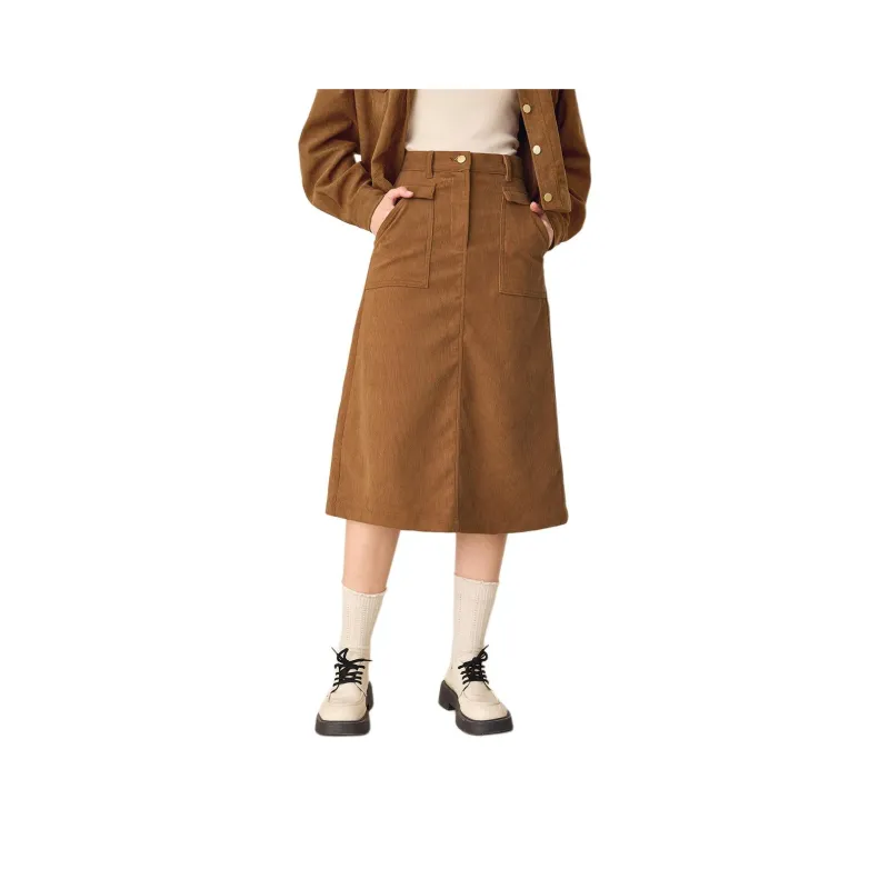 FAWENXIANGZI Casual Long Skirt Women's-0