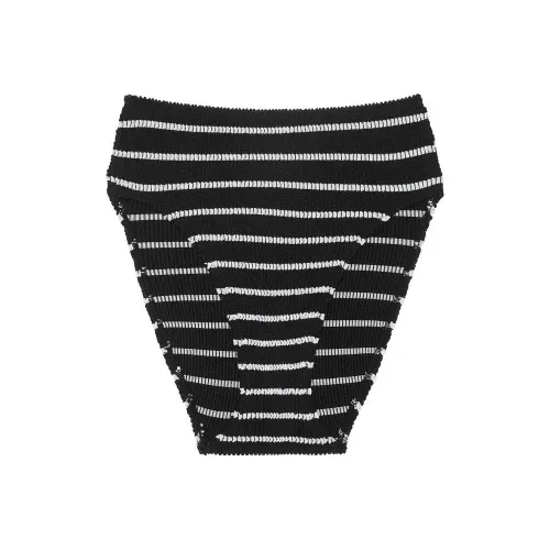 Victoria's Secret Swimming Shorts Women's Black White Stripes