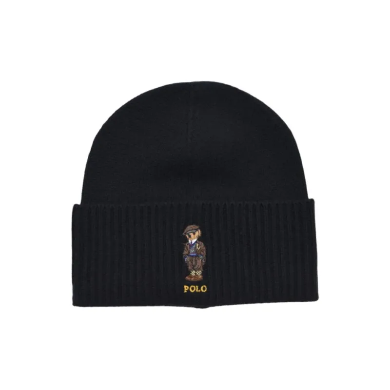Polo Ralph Lauren Wool, Cashmere Beanies Unisex Black-0