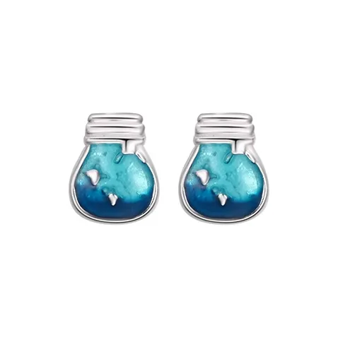 ALI THE FOX S999 Silver Stud Earrings Women's-4