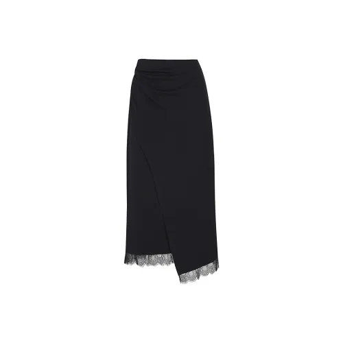 Firststation Casual Long Skirts Women's Black