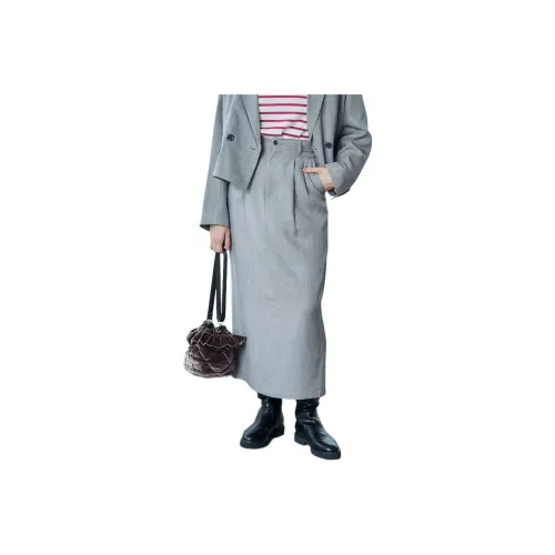 FREAK'S STORE Casual Long Skirt Women's Light Gray
