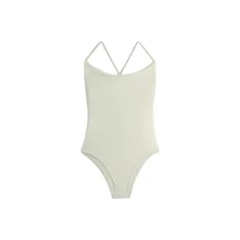 ZARA One-piece Swimsuit Women's Raw White