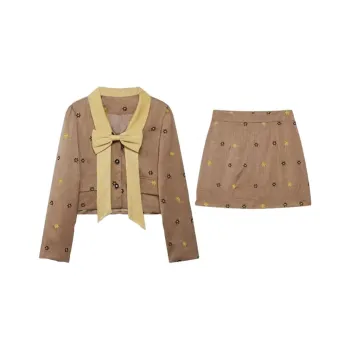 Lookinto Skirt Set Women's Khaki