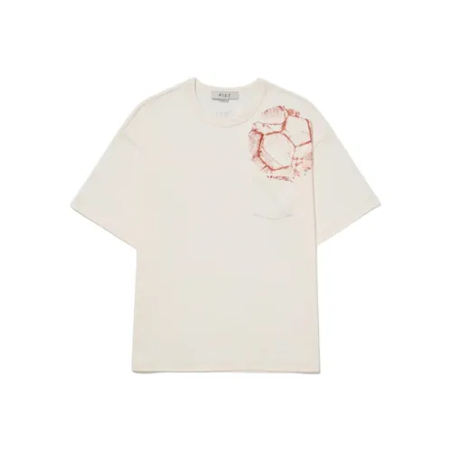 PIET T Shirts Unisex Bone White