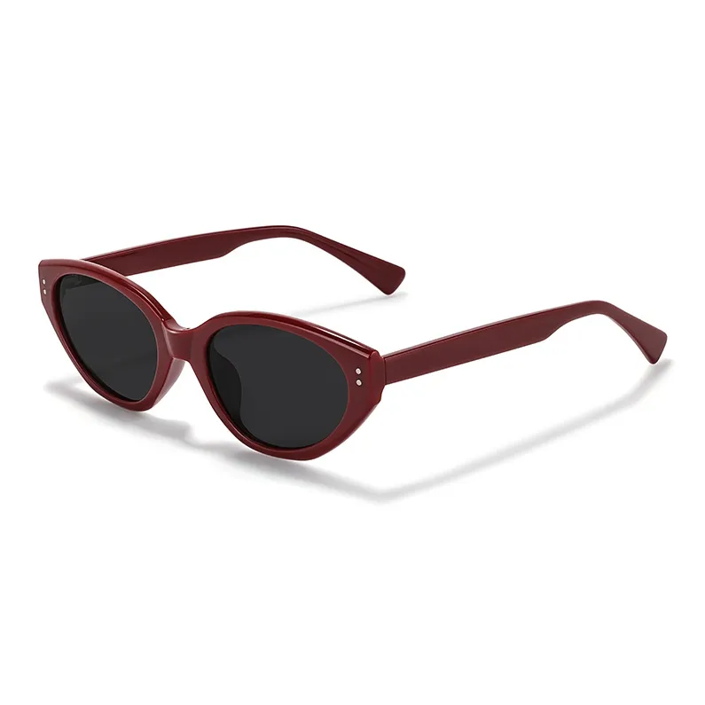 Sagawa TR/Memory Plastic Plate Frame Cat Eye Sunglasses Unisex-6