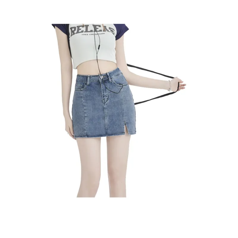 MJB Denim Short Skirts Women's Vintage-0