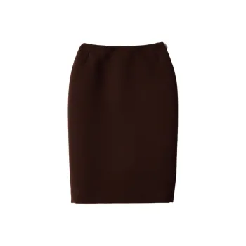 MIU MIU Casual Long Skirt Women's Cocoa Brown
