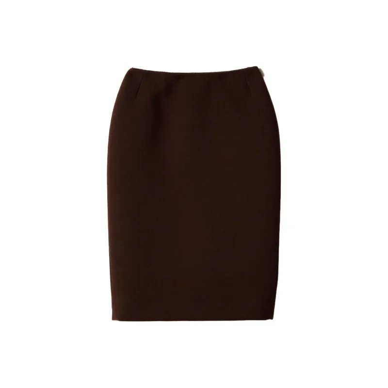 MIU MIU Casual Long Skirt Women's Cocoa Brown-0