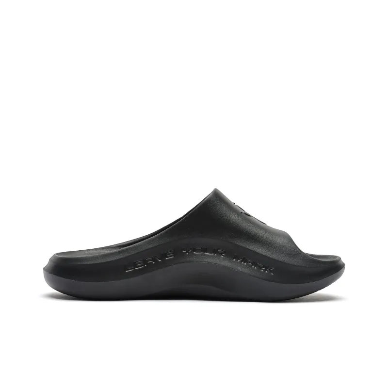 KELME Slip Resistant Abrasion Resistant Slide Slippers Unisex Cool Black-1
